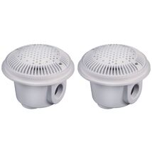 Hayward WG1054AVPAK2 8" Suction Outlet for Concrete Pools - White Pack of 2 - $94.72