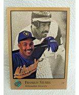1992 Leaf Studio Baseball Card #196 Franklin Stubbs  - £0.77 GBP