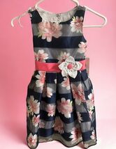 NWT Jona Michelle Girl Size 5 Summer Spring Flowers Dress Sleeveless Nav... - $32.00 CAD