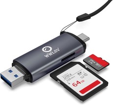 USB C Micro SD Memory Card Reader Adapter USB2.0 for SD Micro sd Memory Card Ada - £15.45 GBP