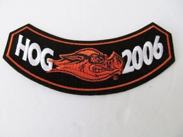 HARLEY-DAVIDSON OWNERS GROUP 2006 HOG H.O.G. rocker emblem jacket patch  - $18.62