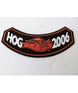 HARLEY-DAVIDSON OWNERS GROUP 2006 HOG H.O.G. rocker emblem jacket patch  - £14.60 GBP