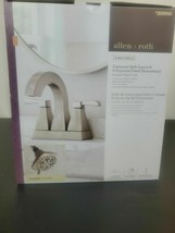 allen + roth Centerset Bath Faucet &amp; 6 Function Fixed Showerhead pop up ... - $64.99
