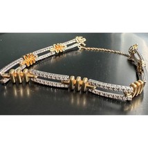 14K MULTICOLORED GOLD AND DIAMOND BRACELET SKY - $1,930.50