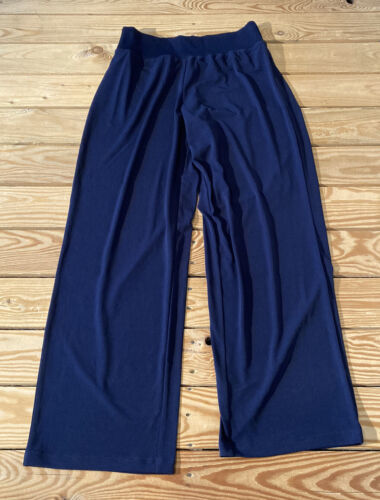 Primary image for Susan graver NWOT Women’s Liquid Knit Straight Leg Pull On Pants Size PS Navy AR