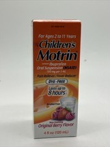 Motrin Children&#39;s Ibuprofen Oral Suspension Dye-Free  Original Berry 4 oz - £3.95 GBP