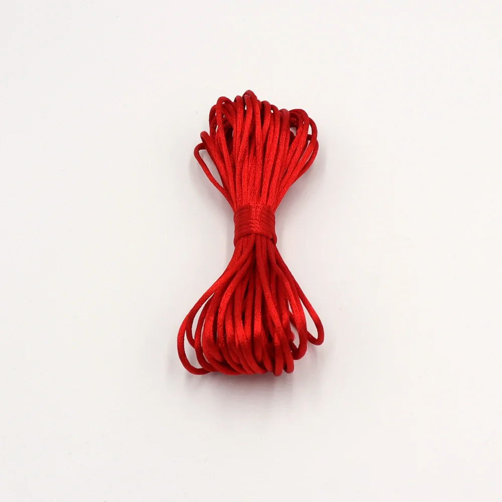 2mm Soft Satin Nylon MultiColor Cord Solid Rope For Jewelry Making Beadi... - $12.29