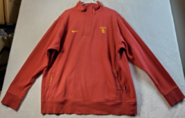 USC Trojans Nike Sweatshirt Mens Size XL Red Cotton Pockets Long Sleeve Football - £19.52 GBP