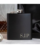 Personalized 6 oz. Stainless Steel Flask - £11.77 GBP