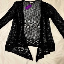 LASCANA Black open work cardigan SIZE SMALL - $38.61