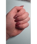 Custom Photo or Textured Press-On Nails Full Set of 10 Oval, Coffin, or ... - $30.00