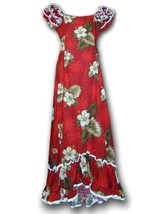 Pacific Legend Womens Hawaiian Dress Muumuu Red Form-Fitting 334-2798-Red - £75.91 GBP