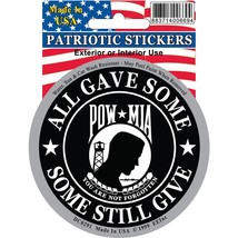 POW MIA Bring Em Home Or Send Us Back Sticker 3-1/4&quot; - £6.81 GBP