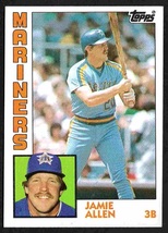 Seattle Mariners Jamie Allen RC Rookie Card 1984 Topps #744 nr mt - £0.39 GBP