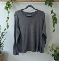 NWT Charter Club long sleeve 100% Supima Cotton SIZE XXL grey charcoal c... - $18.76