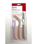 Diane 3Pack Fold &amp; Go Retractable Razors Removes Facial &amp; Eyebrow Hair - $10.75