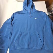 Nike Sweater Mens Large Blue Swoosh Logo Sport Pullover Hoodie Sweatshirt - €21,64 EUR