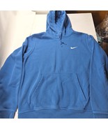 Nike Sweater Mens Large Blue Swoosh Logo Sport Pullover Hoodie Sweatshirt - €21,33 EUR