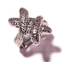 Octopus Designed No Stone 925 Silver Overlay Handmade Charm Finger Ring US-7.75 - £7.97 GBP