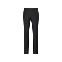 Men Renoir Flat Front Slacks 100% Soft Wool Super 140's Classic Fit 508-1 Black image 2