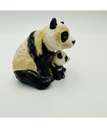 Goebel Panda Mama Bear Cub Figurine Hand Vintage W.Germany #36008-15 1976 - £21.10 GBP