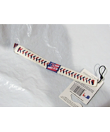 White Tampa Bay Rays w/Blue &amp; Red Stitching Team Baseball Seam Bracelet ... - £15.88 GBP