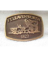 Ft Levenworth buckle 3 1/2&quot; by 2 1/4&quot;, non-metallic, brass?? 1827 date o... - $25.00