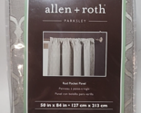 Allen + Roth Parksley Rod Pocket  Panel 50&quot; W X 84&quot; L Ivory 0382686 - $29.69