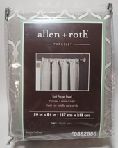 Allen + Roth Parksley Rod Pocket  Panel 50" W X 84" L Ivory 0382686 - $29.69