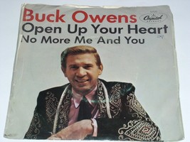 Buck Owens Open Up Your Heart No More Me 45 Rpm Record Picture Sleeve Capitol - £9.55 GBP