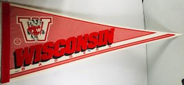 WISCONSIN Badgers Full Size NCAA College Pennant - 30.0” by 12.0” - £14.75 GBP
