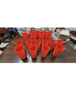 Vintage Culver Red Gold Highball and Lowball Glasses Set of 16 Thai Goddess - $208.11 CAD