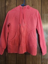 MTA Sport Athletic Hoodie Zip Up Jacket Pink Medium Sweatshirt *Read - £5.57 GBP