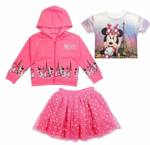 Primary image for 3-Piece Set ~ Disney MINNIE MOUSE™ ~ Pink Hooded Jacket ~ Top ~ Tutu ~ Size 5