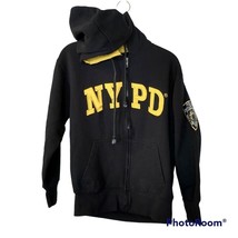 Men&#39;s NYPD Navy Blue Full Zip Hooded Sweatshirt Size Small - £18.99 GBP