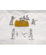 Lot Of (5) Vintage Historical Military British Lead Miniatures 1-3&quot; - $24.74