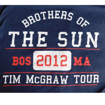 Concert T Shirt Tim McGraw Brothers of the Sun 2012 Tour Boston MA Size XL Adult - $10.00