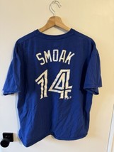 MENS XL Justin Smoak #14 Toronto Blue Jays Majestic T-Shirt - $19.79