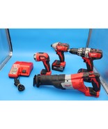Milwaukee 2694-24 M18 Cordless Tool Combo (Drill, Impact Driver, Sawzall... - $259.99