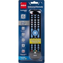 RCA RCRN06GBE 6 Device Backlit Learning Remote W/Macro Capability with Streaming - $19.00