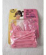 Vintage Goody Hair Roller Pins Pics Fasteners 48 Piece Pink Plastic unbr... - $10.97 CAD