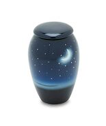 Moon/Starry Night 3 Cubic Inches Small/Keepsake Funeral Cremation Urn fo... - $76.99