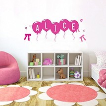 Picniva PINK Ribbon Font4 h12 Made-to-Order Baby Name Kid Room Nursery W... - $22.79 CAD