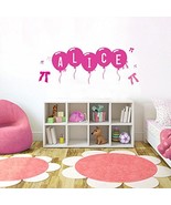 Picniva PINK Ribbon Font4 h12 Made-to-Order Baby Name Kid Room Nursery W... - $22.81 CAD