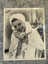Original Photo 8 X 10 Autograph Loretta Young Hollywood Golden Era Actress - $64.35