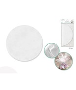 White Tulle Circles 9&quot; Round 50 Pieces Wedding Favors New - $3.95
