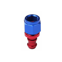 Universal 8AN AN8 Straight Push Lock Hose End Fitting/Adaptor Red&amp;Blue - £4.03 GBP