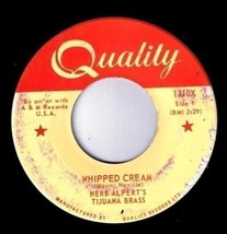 Herb Alpert&#39;s Tijuana Brass Whipped Cream 45 rpm Las Mananitas - £3.81 GBP