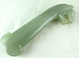 Mughal Style Natural Indian Jade 885 Ct Gemstone Carved Tiger Dagger For Knives - £270.47 GBP