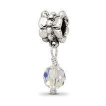 Silver Reflections Clear Preciosa Crystal Dangle Bead QRS541 - $39.65